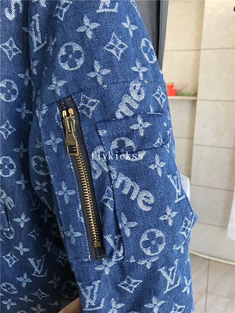 LVS Supreme Blue Denim Coat